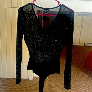 Black stone body suit